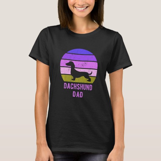 Dachshund Dog Dad Father Weiner Dog Owner T-Shirt (Vorderseite)