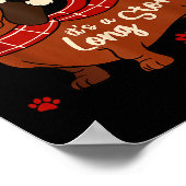 Dachshund Dog Dear Santa Its A Long Story Funny Ch Poster (Ecke)