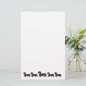 Dachshund Dog Design Briefpapier (Stehend Vorderseite)