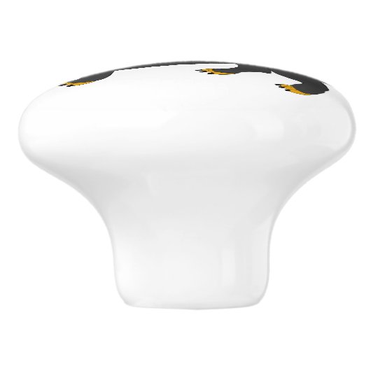 Dachshund Dog Design Keramikknauf (Seitenansicht)