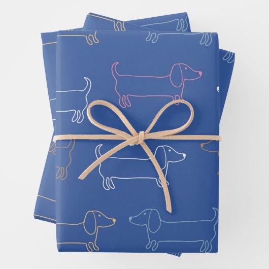 Dachshund Dog, Dog Lover, Pet, Dog Gift Pattern Geschenkpapier Set (Beispiel)