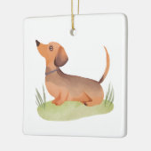 Dachshund Dog | Dog Pet Watercolor Keramikornament (Links)