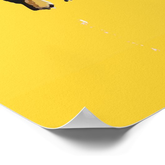 Dachshund dog | Funny & decorative Poster (Ecke)