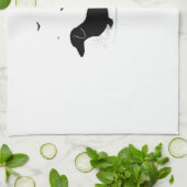 Dachshund Dog � Halloween Moon Silhouette Classic Geschirrtuch (Gefaltet)