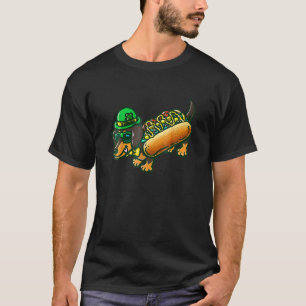 Dachshund Dog Leprechau St Patrick Day Saint Paddy T-Shirt