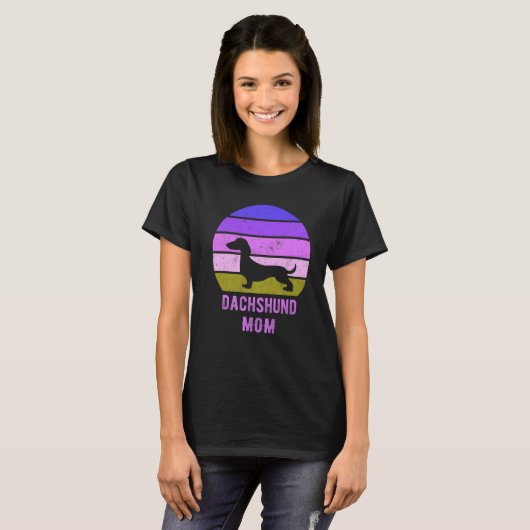 Dachshund Dog Mom Mama Weiner Dog Owner T-Shirt (Vorne ganz)