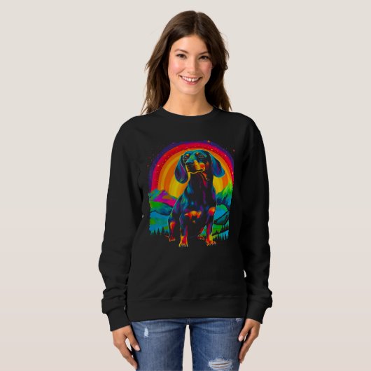 Dachshund Dog Nature Sweatshirt (Vorne ganz)