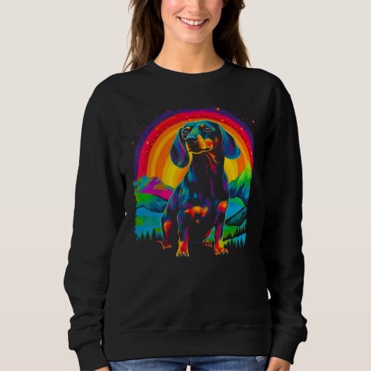 Dachshund Dog Nature Sweatshirt (Vorderseite)