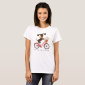 Dachshund Dog On Bike Doxycycline Cycling T-Shirt (Vorne ganz)