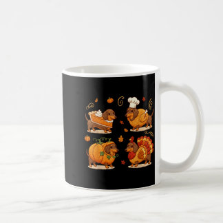 Dachshund Dog Pumpkin E Turkey Thanksgiving Men Wo Kaffeetasse
