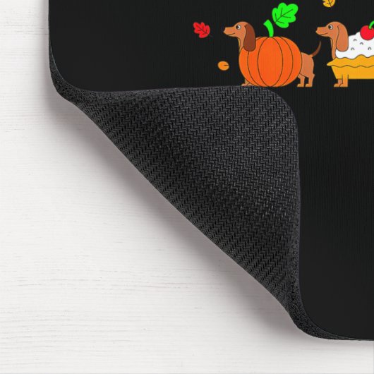 Dachshund Dog Pumpkin E Turkey Thanksgiving  Mousepad (Ecke)