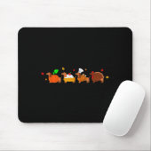 Dachshund Dog Pumpkin E Turkey Thanksgiving Mousepad (Mit Mouse)