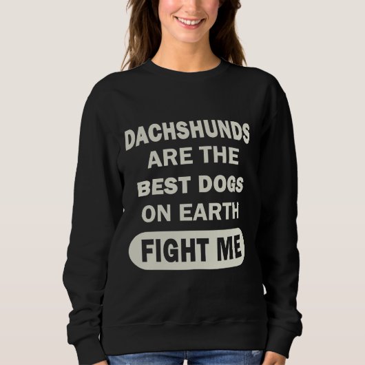 Dachshund Dog Puppy Sweatshirt (Vorderseite)