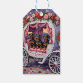 Dachshund Dog Valentine's Day Geschenkanhänger (Rückseite)