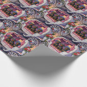 Dachshund Dog Valentine's Day Geschenkpapier (Ecke)