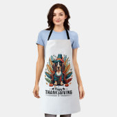 Dachshund Dog Weiner Turkey Costume Thanksgiving W Schürze (Getragen)