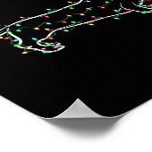 Dachshund Dogs Tree Christmas Sweater Xmas For Pet Poster (Ecke)