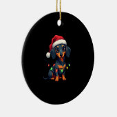 Dachshund Dogs Tree Christmas Sweater Xmas Gifts F Keramik Ornament (Rechts)