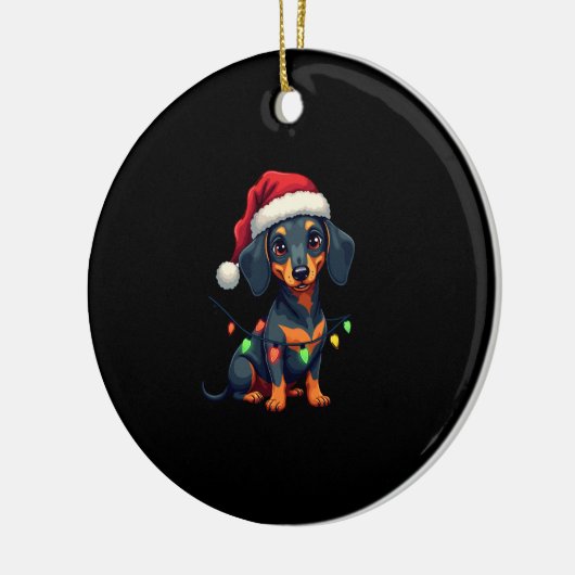 Dachshund Dogs Tree Christmas Sweater Xmas Gifts F Keramik Ornament (Links)