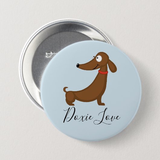 Dachshund (Doxie) Liebesbutton Button (Vorne & Hinten)