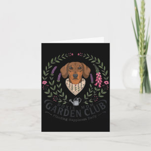 Dachshund Doxie Mutter Gartenclub Muttertag Karte