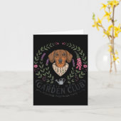 Dachshund Doxie Mutter Gartenclub Muttertag Karte (Gelbe Blume)
