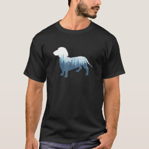 Dachshund Doxie Weenie Hund Silhouette Outdoor T-Shirt