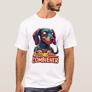 Dachshund Doxie Wiener Wurst Zombie Hund Halloween T-Shirt