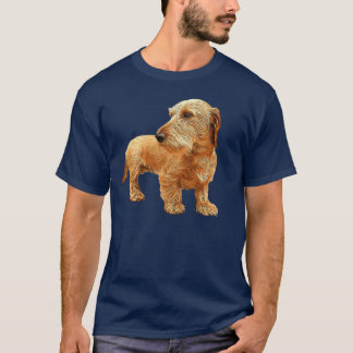 Dachshund Drahthaar Rot Schönheit Freunde T-Shirt