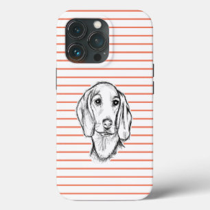 Dachshund Drawn Sketch Black Puppy Dog Case-Mate iPhone Hülle