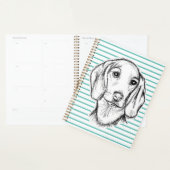 Dachshund Drawn Sketch Black Puppy Dog Planer (Anzeige)