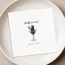 Dachshund Drinks On Me Cocktailservietten