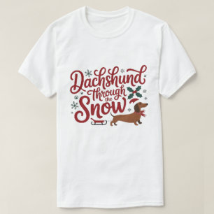 Dachshund durch den Schnee, 2025  T-Shirt