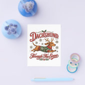 Dachshund durch den Schnee Flyer (Einzeln)