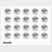 Dachshund durch den Schnee Sticker (Blatt)