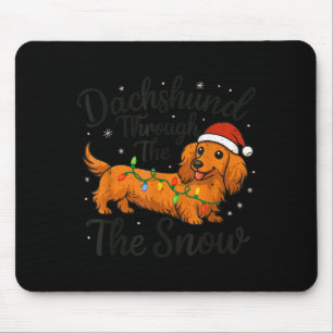Dachshund Durch Den Schnee Weihnachten Pyjama Todd Mousepad