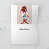 Dachshund Easter Bunny Card Karte (Innenseite)
