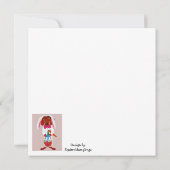 Dachshund Easter Bunny Karte (Rückseite)