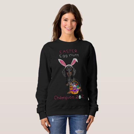 Dachshund Easter Sweatshirt (Vorne ganz)