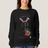 Dachshund Easter Sweatshirt (Vorderseite)