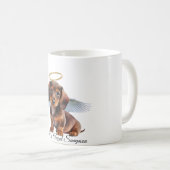 Dachshund Engel Welpen Kaffeetasse (VorderseiteRechts)
