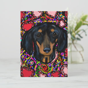 DACHSHUND FEIERTAGSKARTE