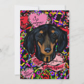 DACHSHUND FEIERTAGSKARTE (Vorderseite)