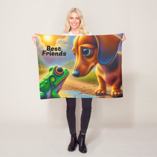 DACHSHUND FLEECEDECKE (Beispiel)