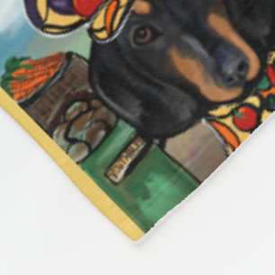 Dachshund Fleecedecke