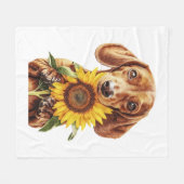 Dachshund Fleecedecke (Vorderseite (Horizontal))