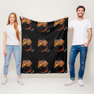 DACHSHUND FLEECEDECKE