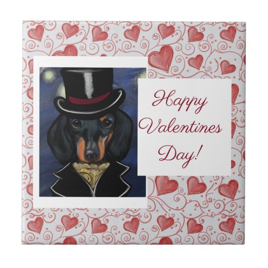 DACHSHUND FLIESE (Vorderseite)