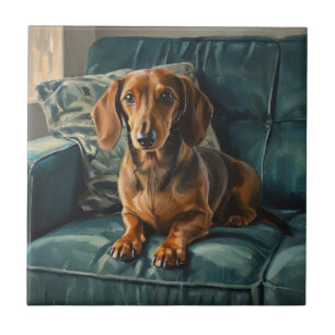 Dachshund Fliese