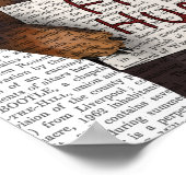 Dachshund Free Hugs Poster (Ecke)